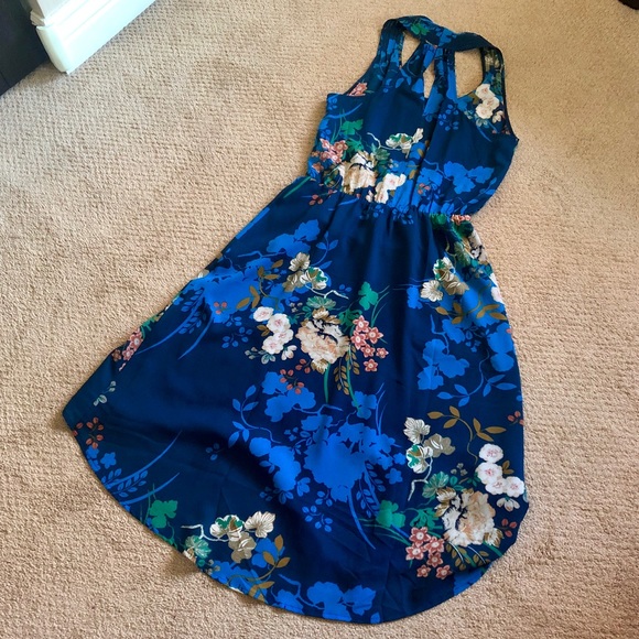 Anthro Floral Airy High-Low Dress - Picture 8 of 8